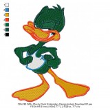 130x180 Witty Plucky Duck Embroidery Design Instant Download 02